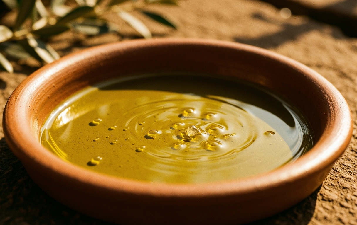 Olive oil texture